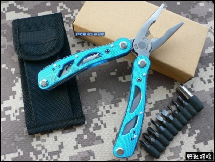 JP 不鏽鋼多功能工具鉗【黑色】 22合一 