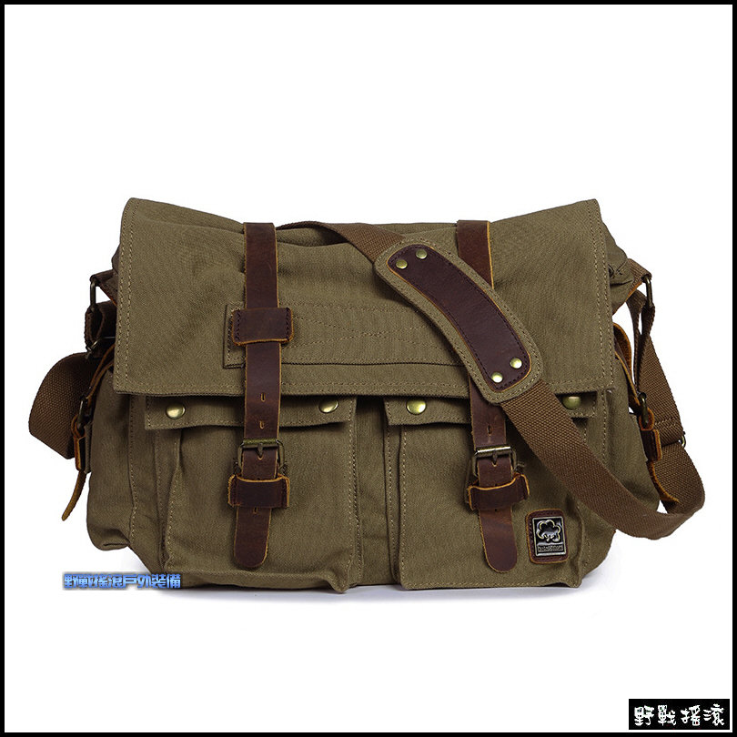 復古軍風帆布單眼相機包~含相機內袋