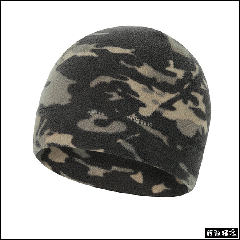 冬季保暖迷彩抓絨帽、毛帽