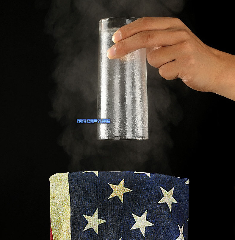 骷髏冰絲掛耳三角巾面罩、圍巾