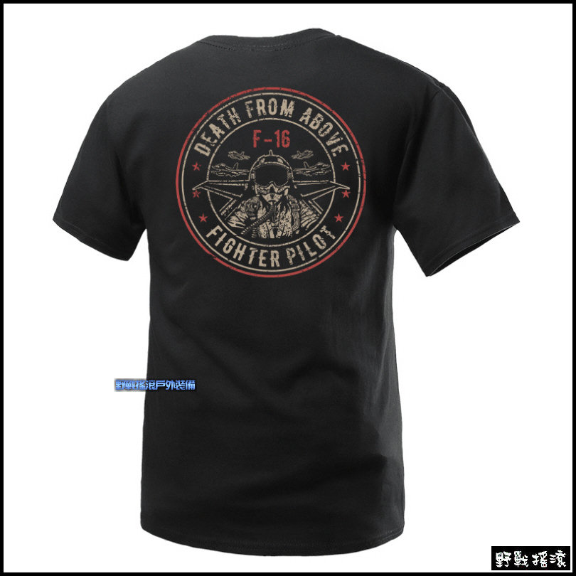 F-16 戰隼戰鬥機飛行員純棉T恤