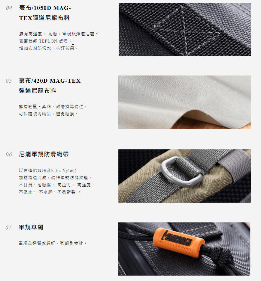 馬蓋先 Magforce 1.5吋 戰術背包專用腰部固定帶