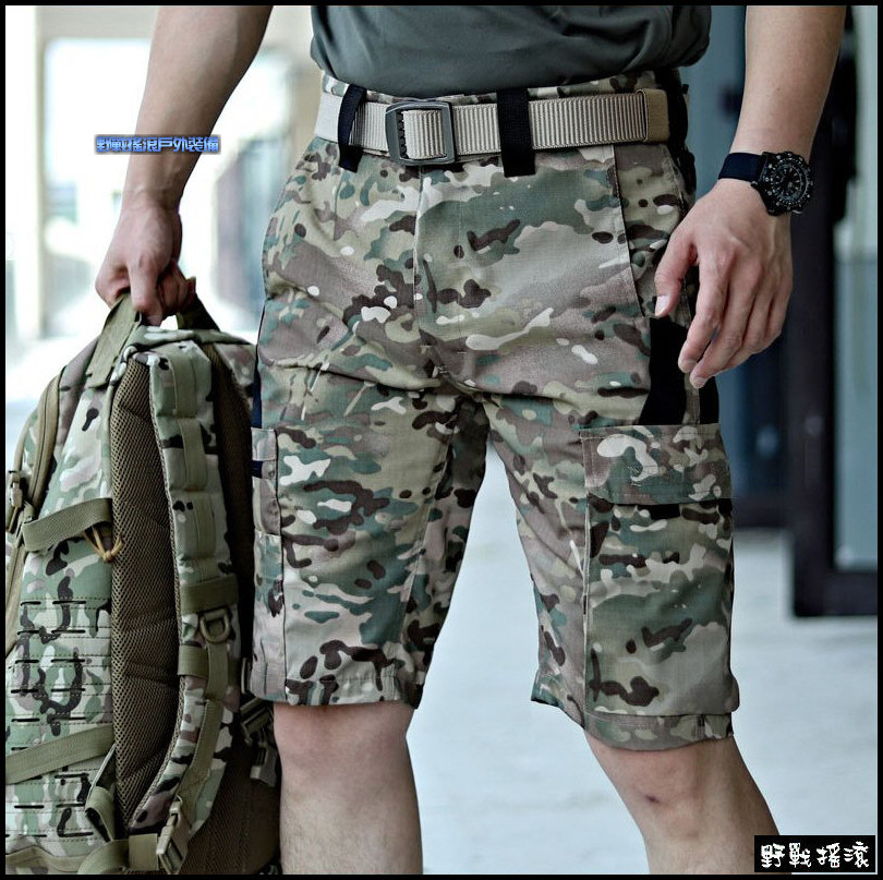  甲殼蟲 多口袋工裝戰術短褲