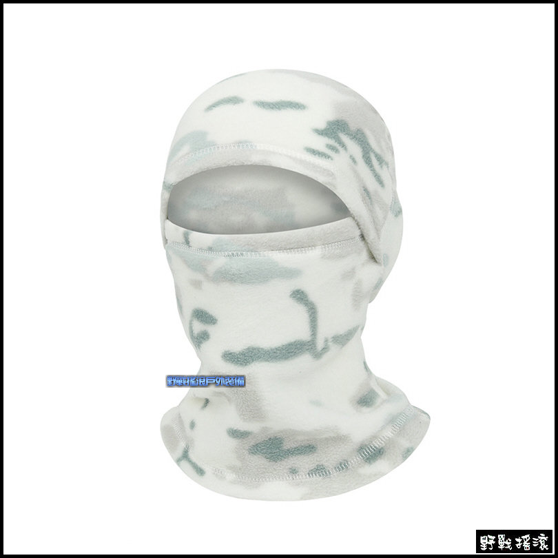 冬季保暖迷彩抓絨頭套、面罩