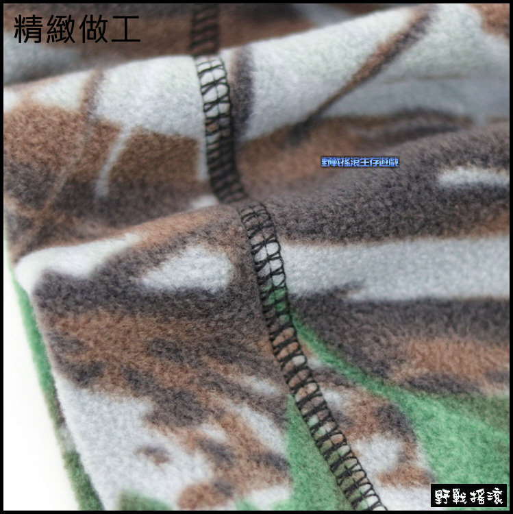 冬季保暖迷彩抓絨頭套、面罩