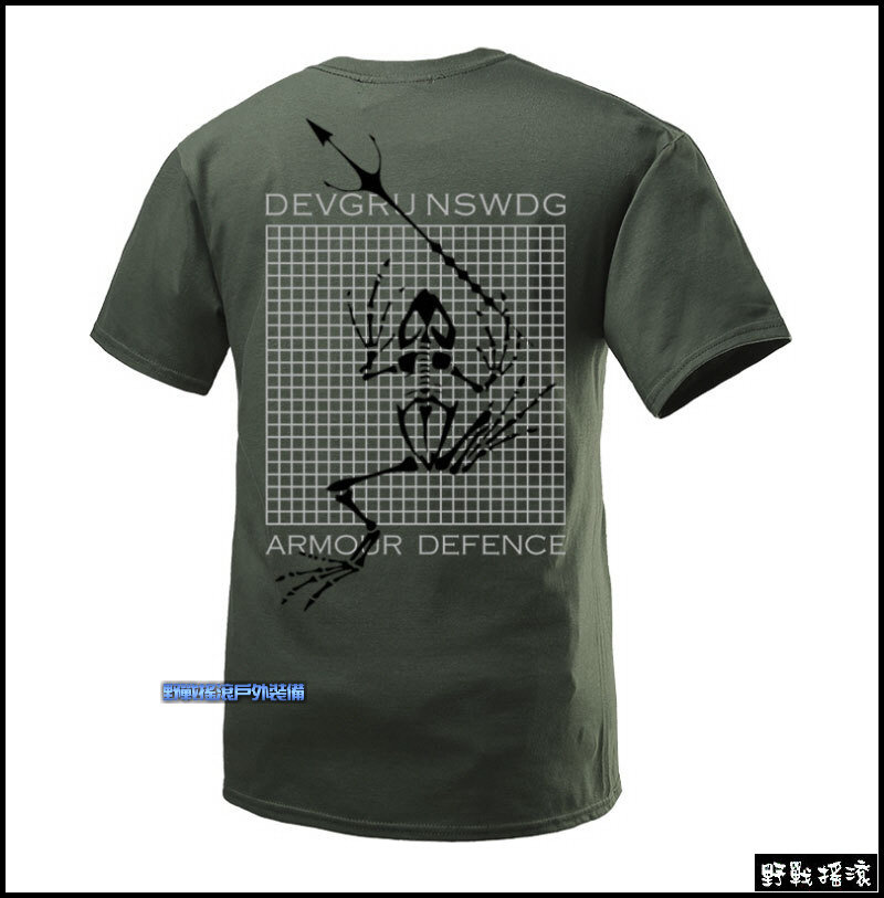 美軍海豹六隊 DEVGRU 骷髏蛙純棉T恤
