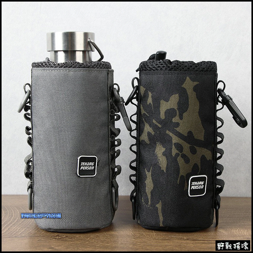 狐蒙加厚戰術水壺袋~附側背帶