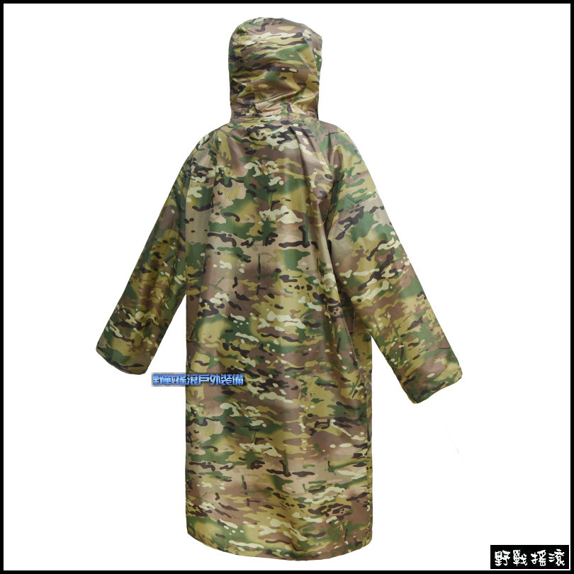 ROCKWAR 長版輕量迷彩雨衣