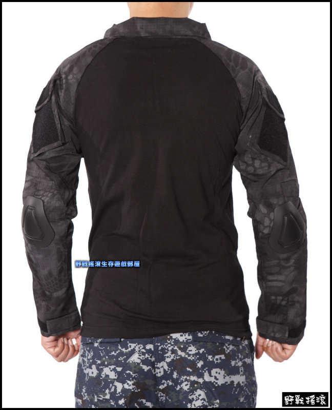 迷彩青蛙裝戰術上衣【MultiCam Black】黑色多地形