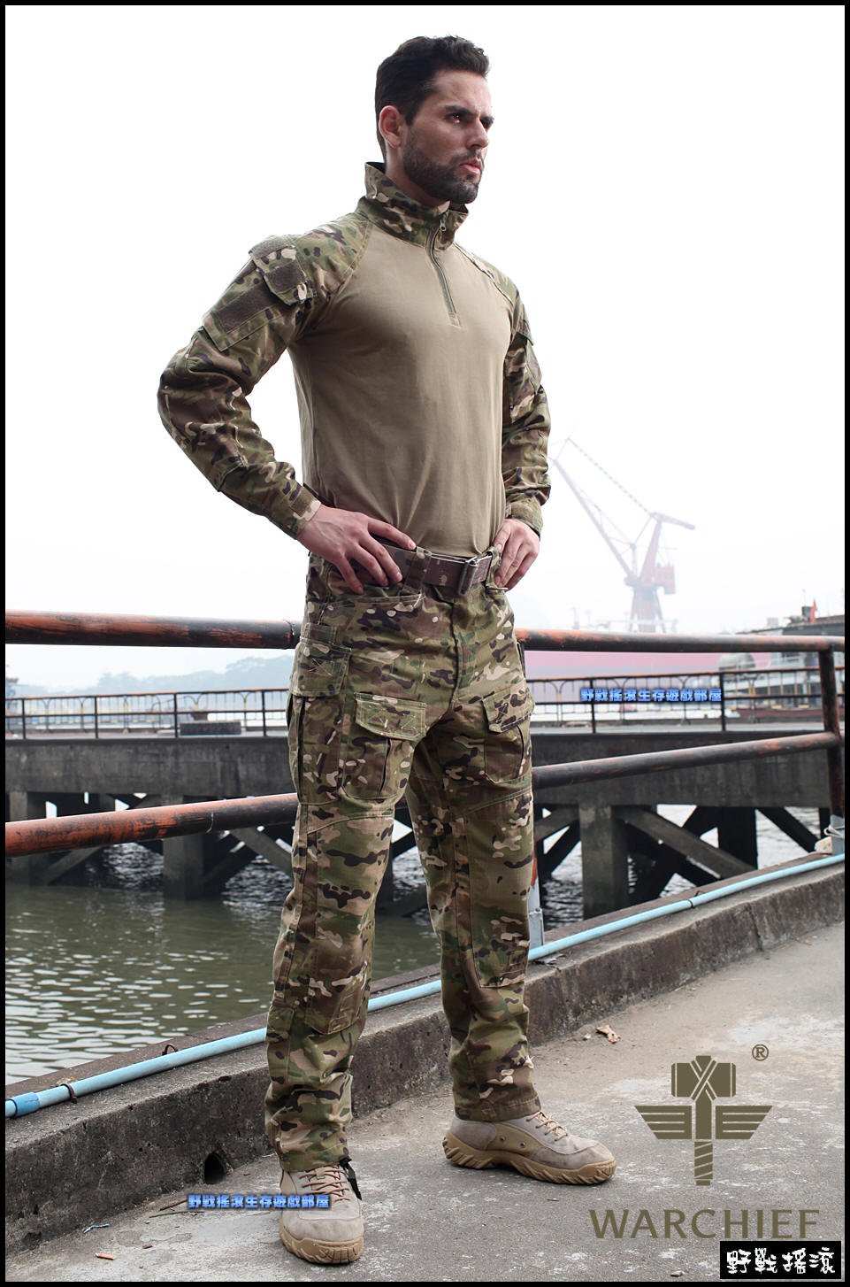 魔蠍迷彩戰術青蛙裝【MultiCam Black】上衣+褲子