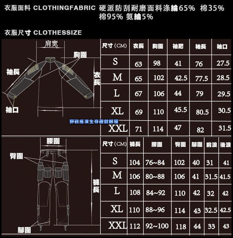 魔蠍迷彩戰術青蛙裝【MultiCam Black】上衣+褲子