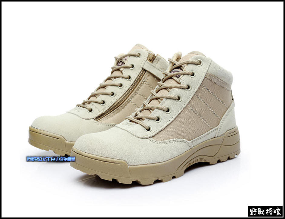 SWAT 特警戰術短筒軍靴【黑色】