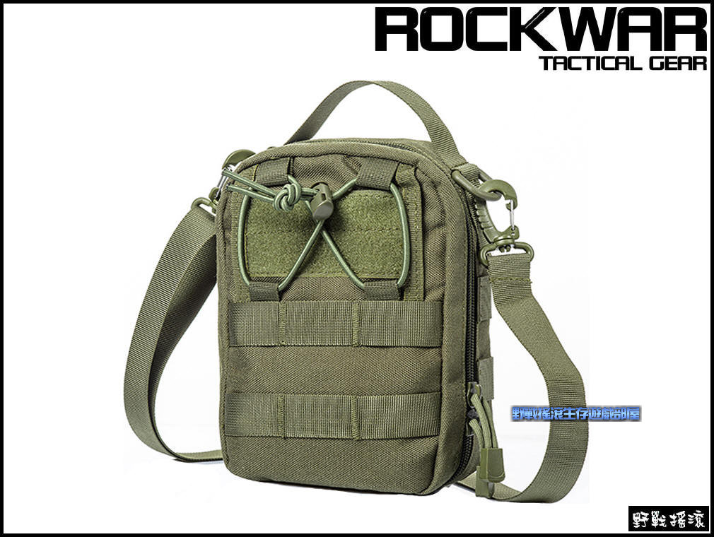 ROCKWAR 側背式戰術醫療包【軍綠色】