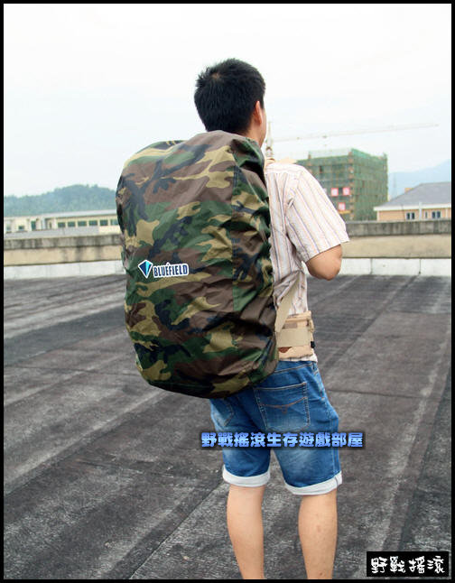 BLUEFIELD 背包防雨罩、防水罩【叢林迷彩】