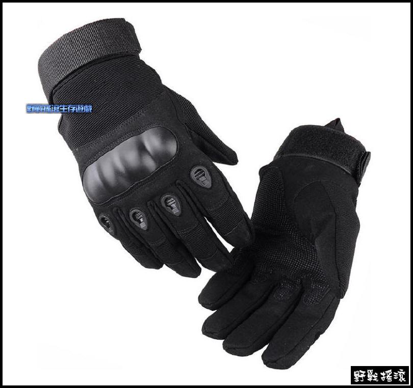 美軍戰術攻擊全指手套 【黑色】