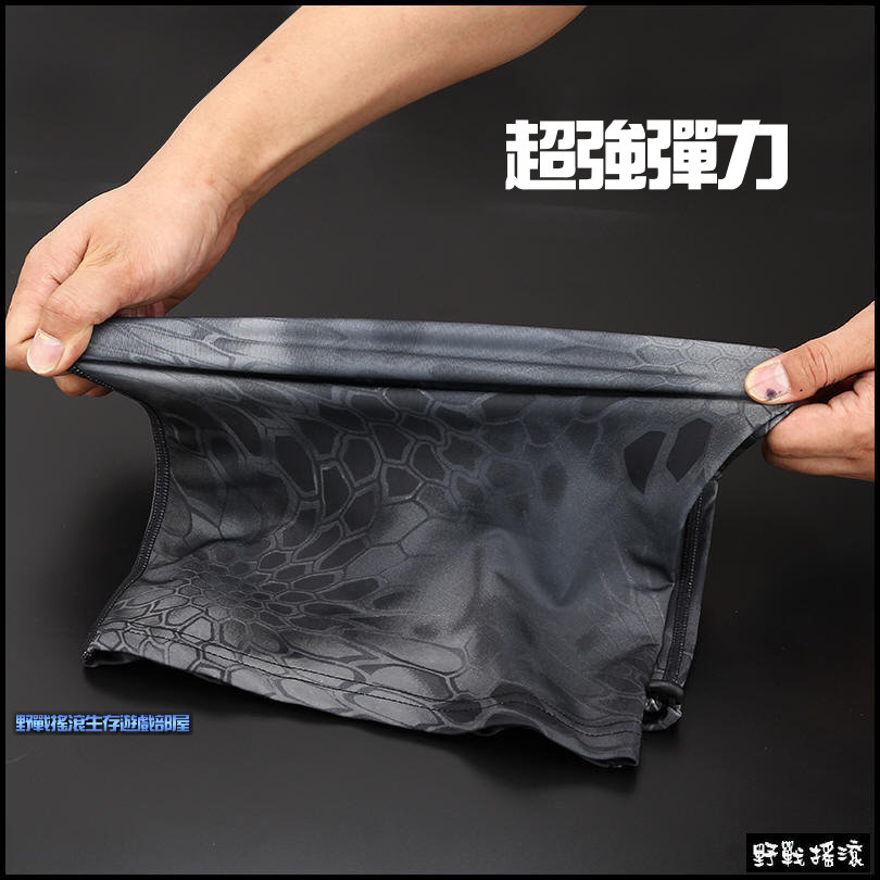 響尾蛇迷彩速乾頭巾、圍脖【山地蛇紋迷彩】