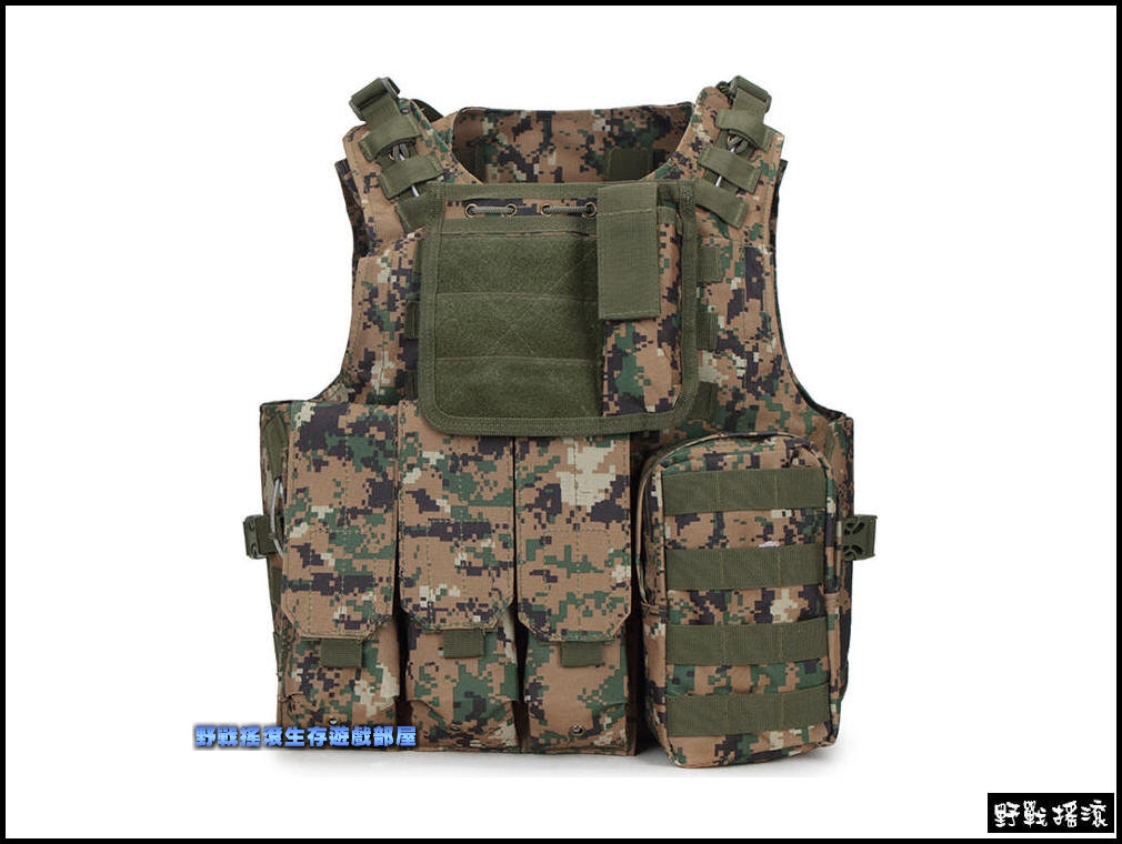 美軍FSBE兩棲部隊戰術背心【數位叢林迷彩】