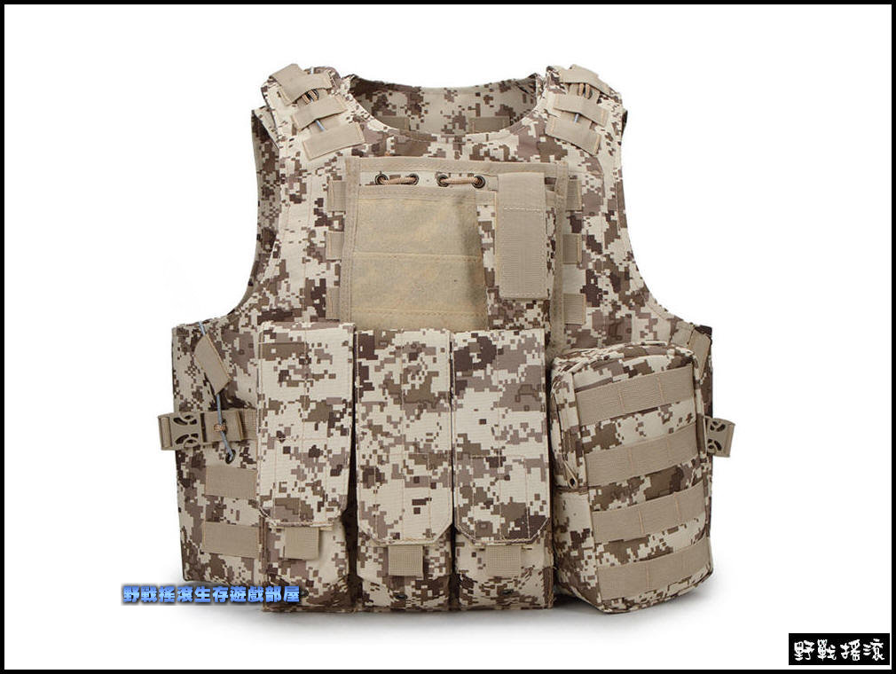 美軍FSBE兩棲部隊戰術背心【數位沙漠迷彩】