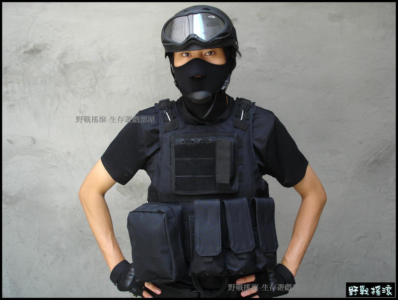 美軍FSBE兩棲部隊戰術背心【黑色】