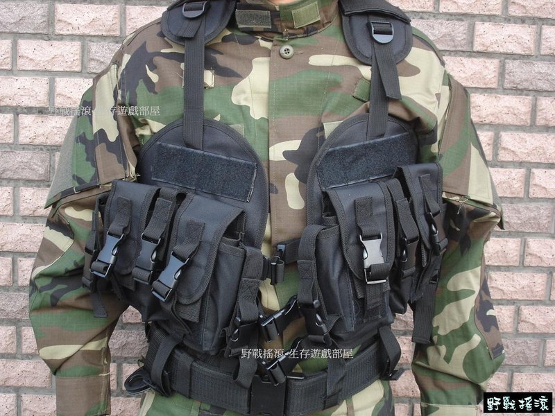 美軍海豹特遣隊 SOE - CQB 戰術背心【黑色】