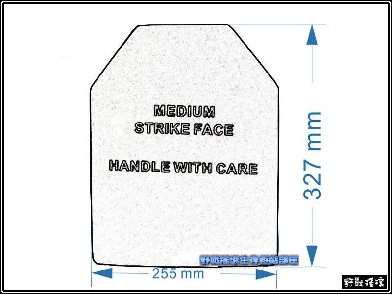 戰術背心專用抗彈板、防彈板【塑料材質】