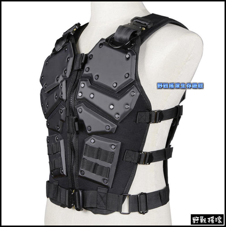 特種部隊盔甲高品質戰術背心【黑色】G.I JOE