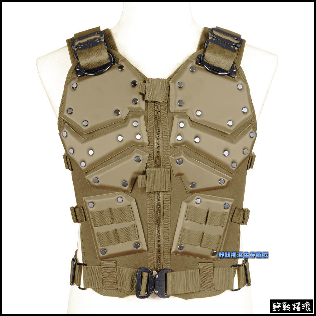 特種部隊盔甲高品質戰術背心【黑色】G.I JOE