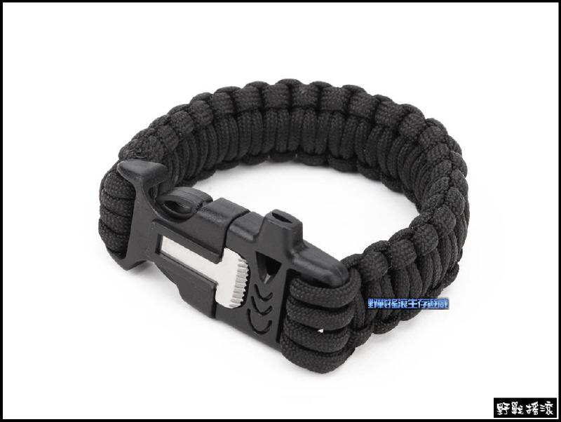 高品質多功能傘繩手環【黑色、軍綠色、沙色】