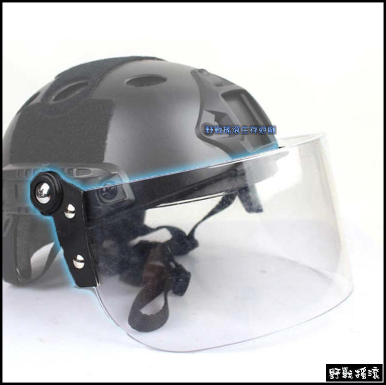 FAST 戰術頭盔專用防護鏡片 【透明鏡片】