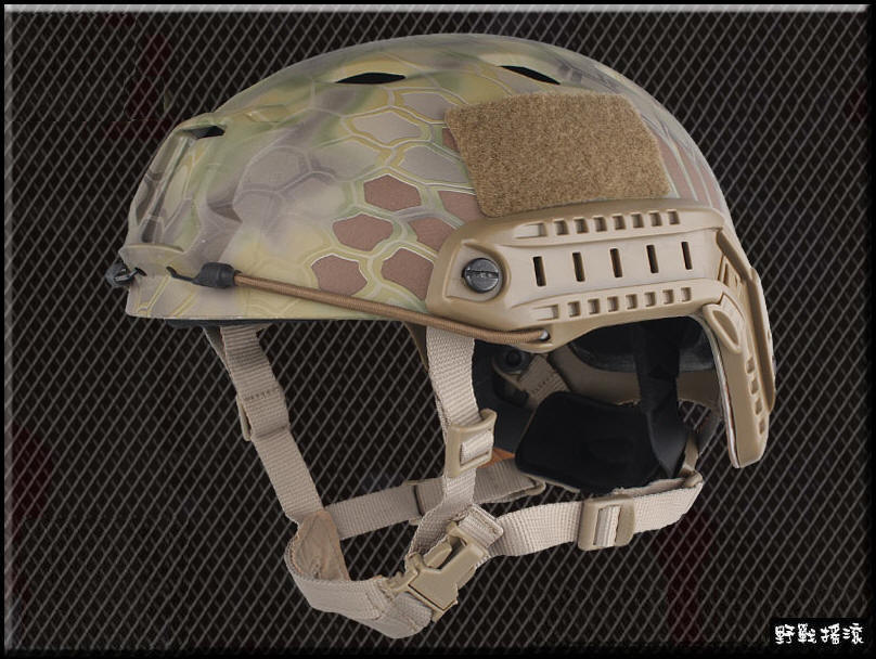 高品質 美軍 FAST 戰術傘兵盔 BJ版【叢林蛇紋迷彩】