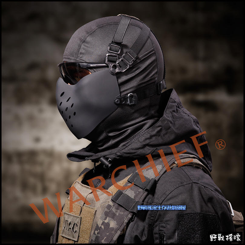 WARCHIEF M07 悍將半罩式防彈面罩【黑色】  