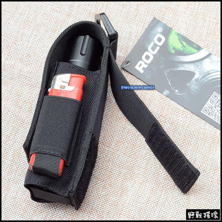 ROCO 戰術電筒包~兩側有打火機、工具側袋