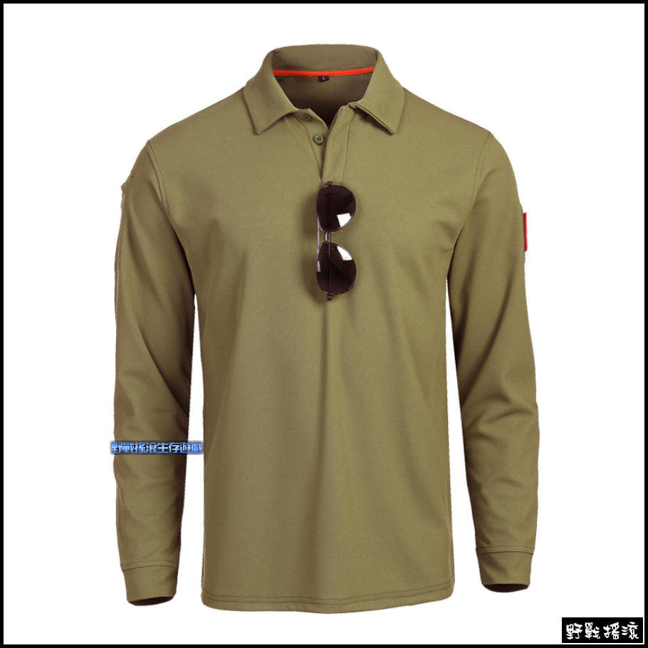 執政官戰術長袖POLO衫【狼棕色】