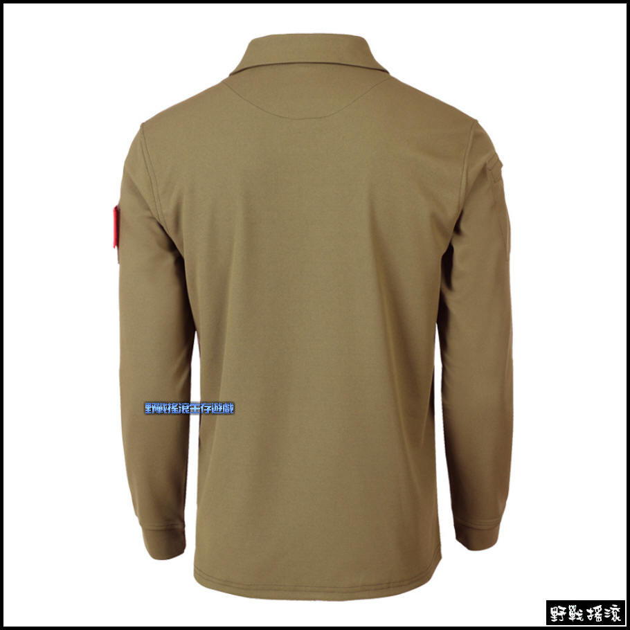 執政官戰術長袖POLO衫【狼棕色】