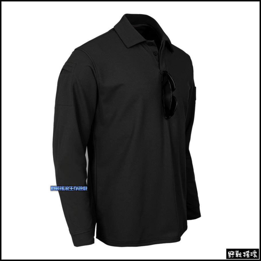 執政官戰術長袖POLO衫【黑色】