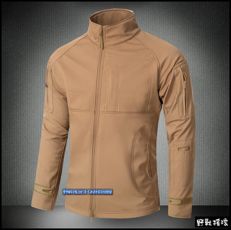 指揮官鯊魚皮潛行者軟殼外套【黑色蛇紋迷彩】