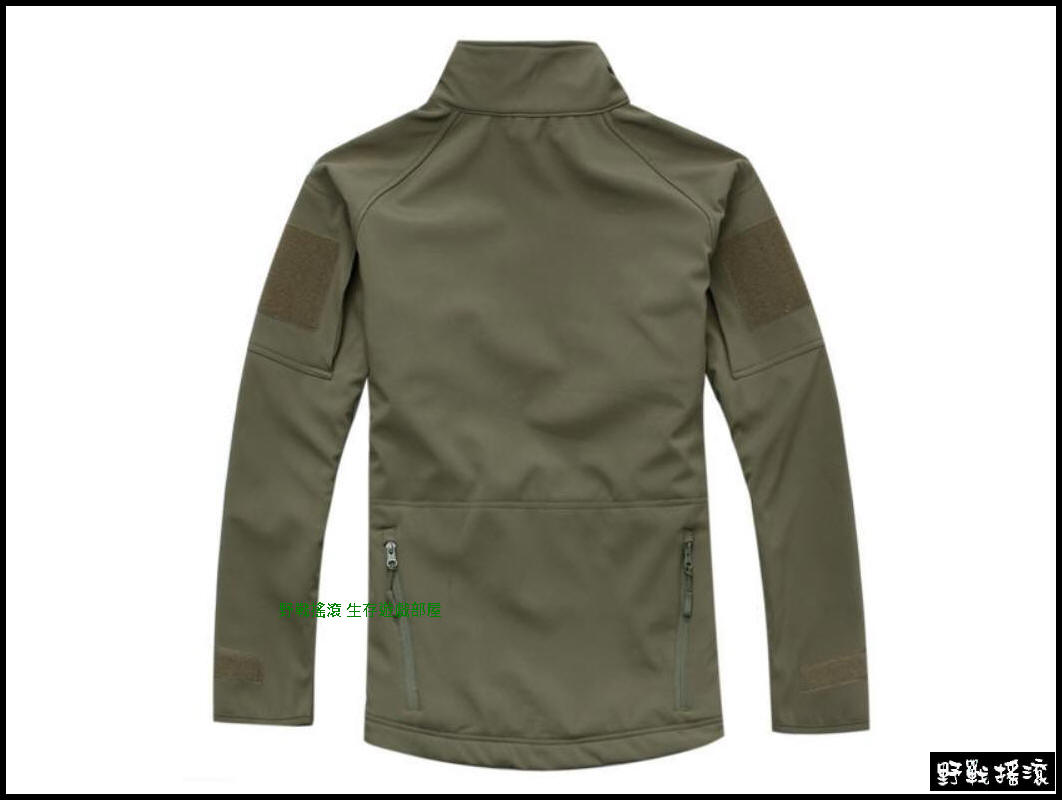 指揮官鯊魚皮潛行者軟殼外套【黑色】