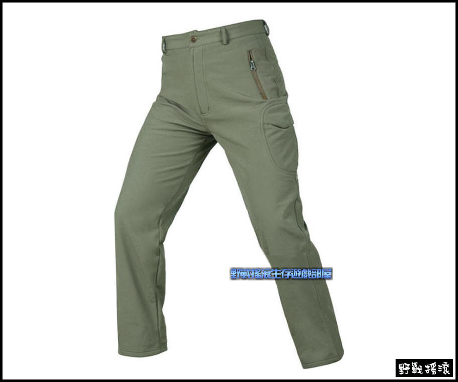 鯊魚皮戰術軟殼褲【黑色蛇紋迷彩】