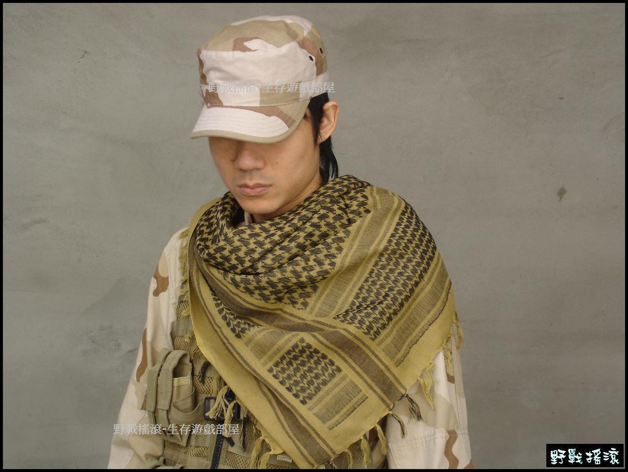 野戰專用阿拉伯方巾、純棉圍巾