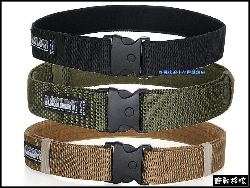 黑鷹快扣式戰術勤務腰帶【黑色、綠色、沙色】