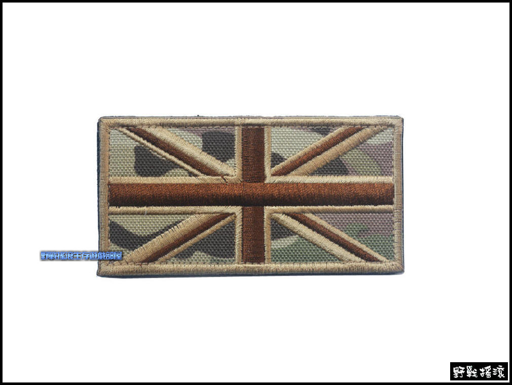 英國國旗刺繡臂章【Multicam】