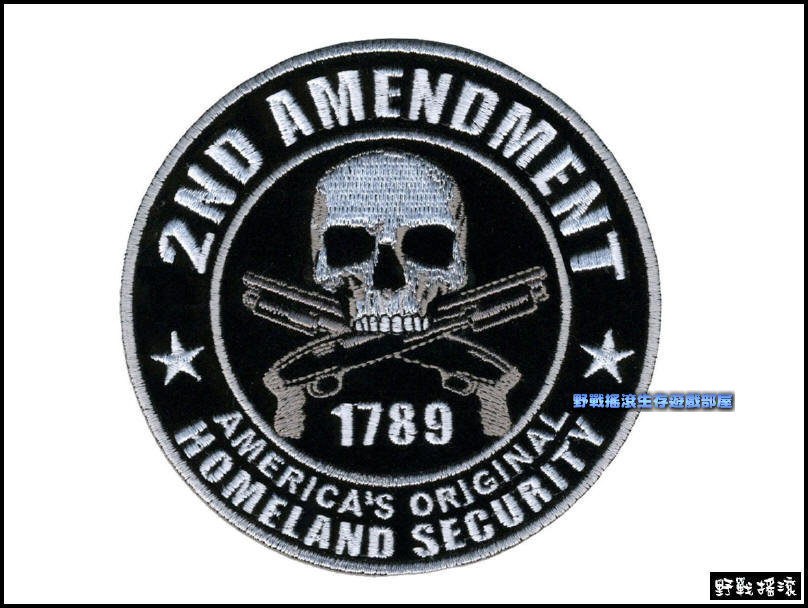 美國國土安全部"骷髏"刺繡臂章