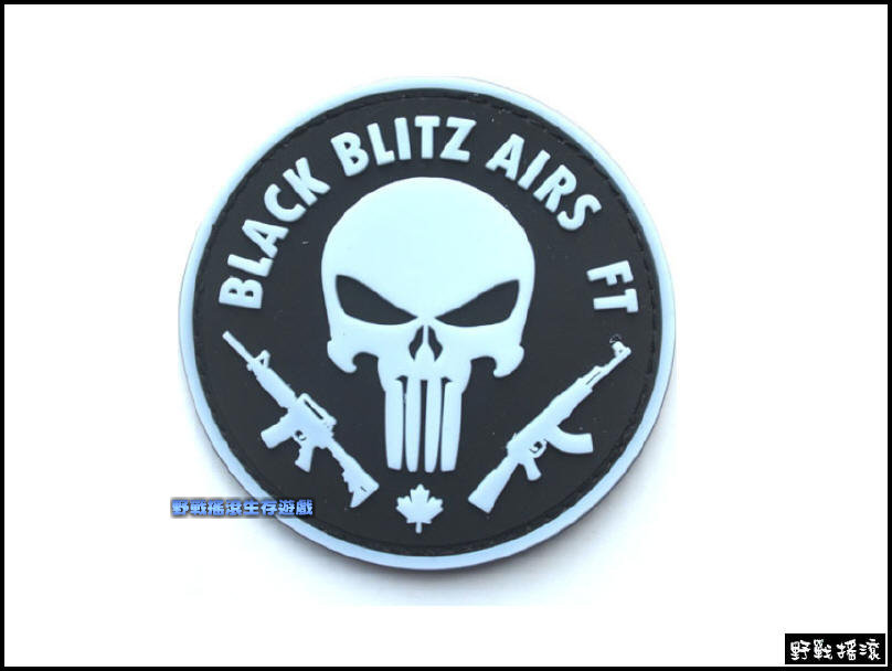 海豹懲罰者夜光款 PVC塑料臂章、肩章【雙槍款】