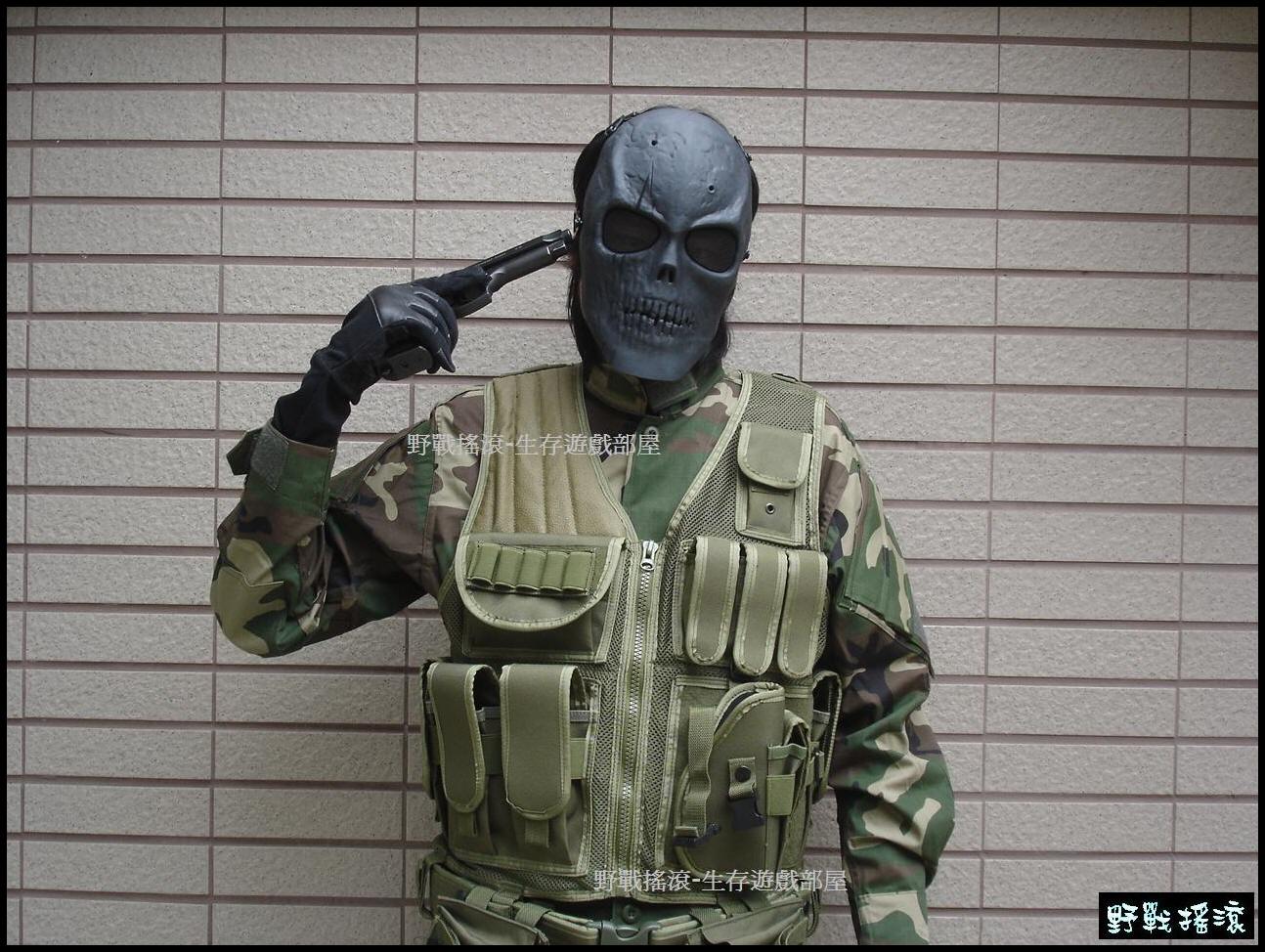 M01 戰地雙雄硬殼骷髏防彈面具、鐵網面罩