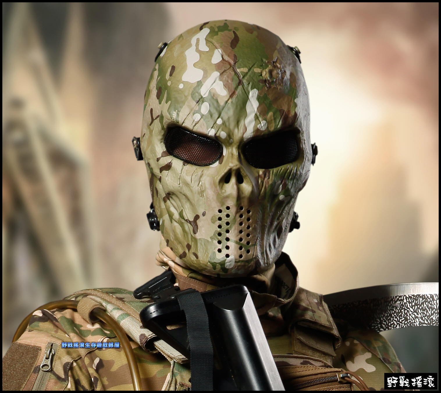 WARCHIEF M06 防彈骷髏面罩【MultiCam Black】