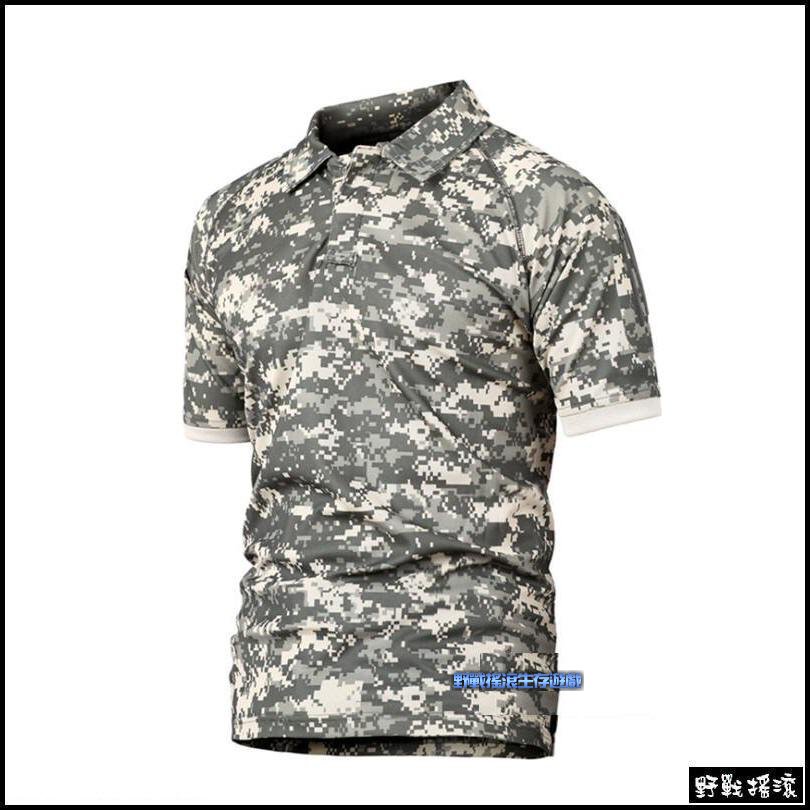軍風短袖戰術POLO衫、速乾上衣【軍綠色】