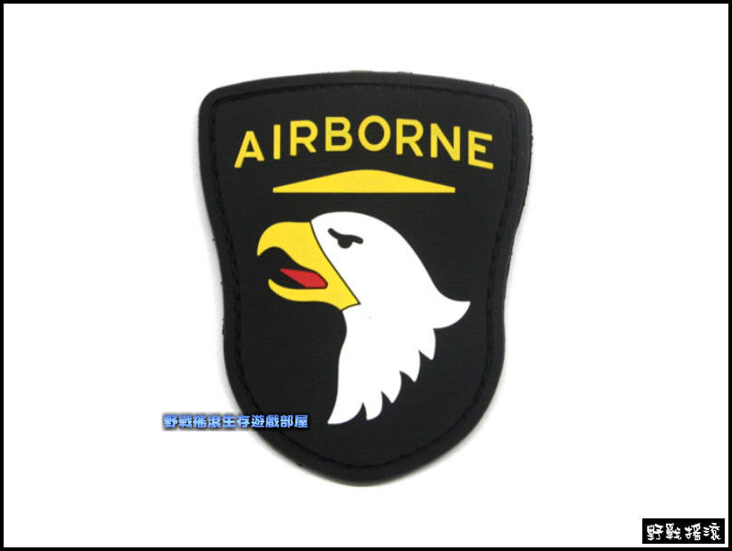 PVC塑料臂章、肩章- 101空降師 老鷹圖樣