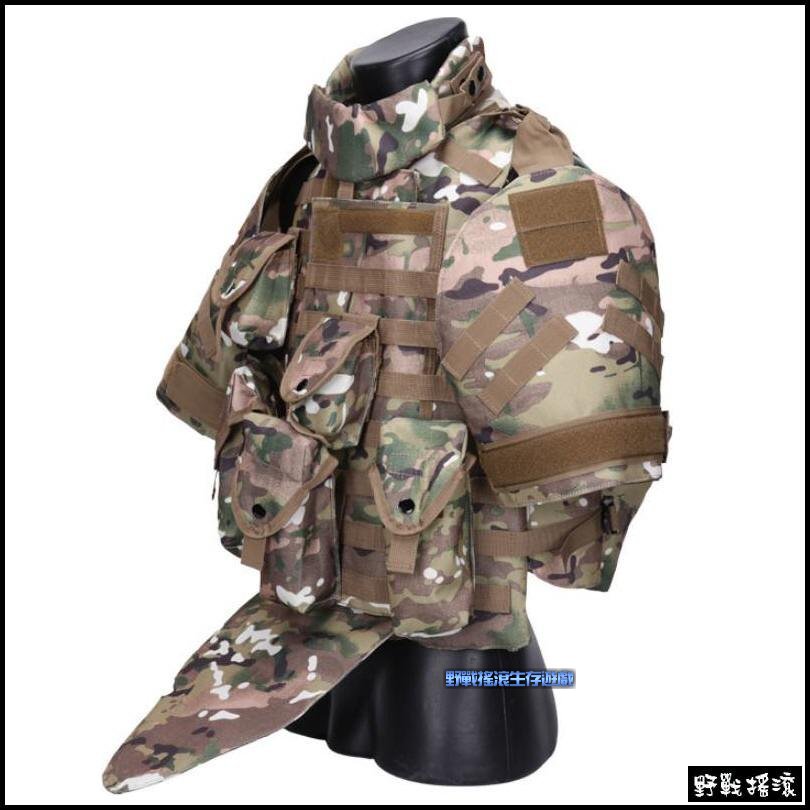 美軍OTV盔甲式防護戰術背心【黑色】