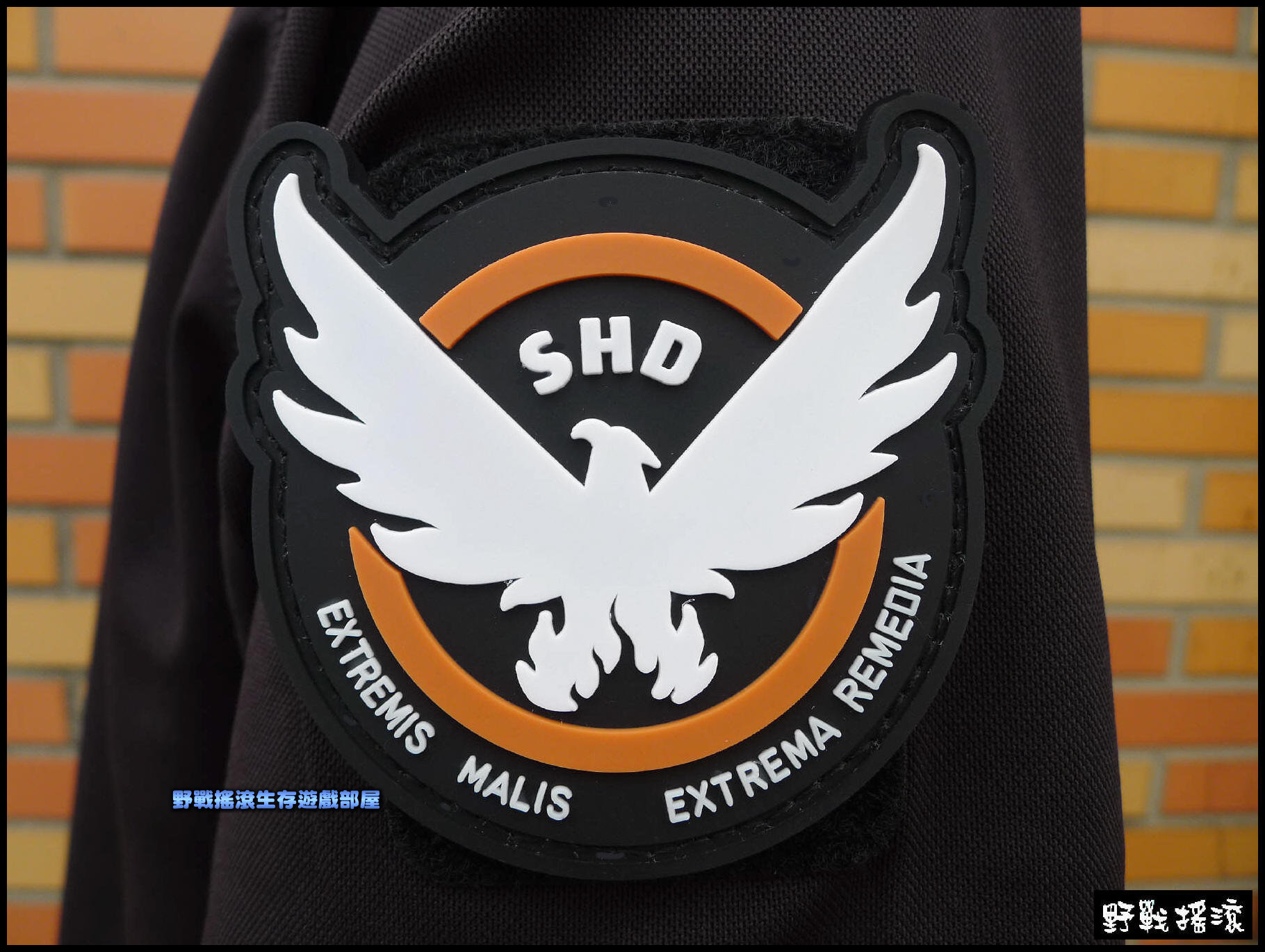 SHD 全境封鎖 PVC塑料臂章、肩章【橙色】 