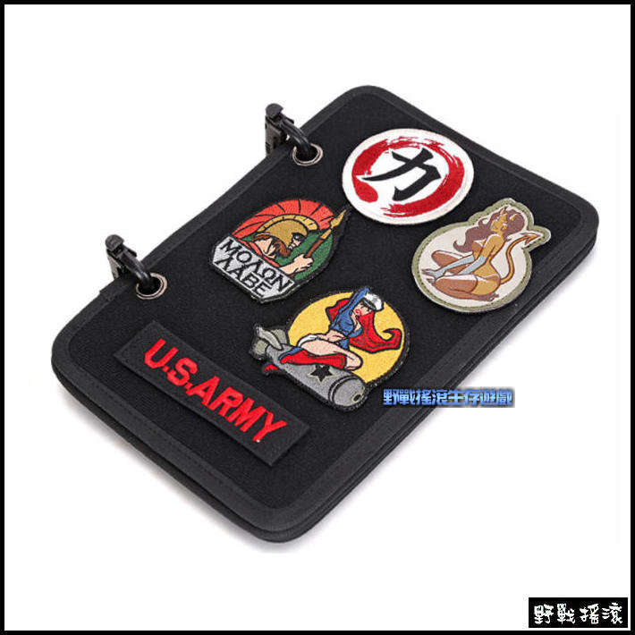 戰術臂章收集本、展示本【黑色、軍綠色、狼棕色】